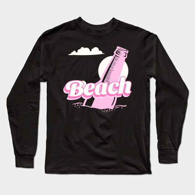 Beach Pink Barbie Long Sleeve T-Shirt by Dream the Biggest